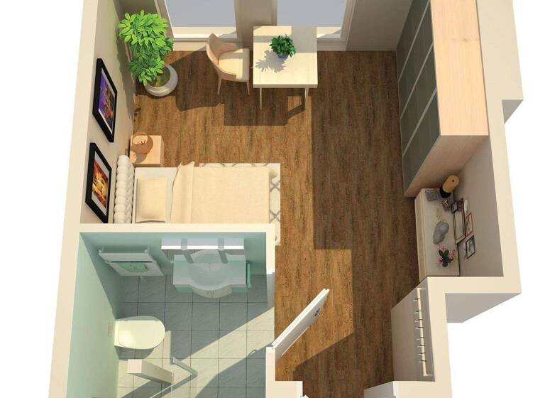 Studio zum Kauf provisionsfrei 231.600 € 1 Zimmer 23,7 m² Hafen Osnabrück 49090