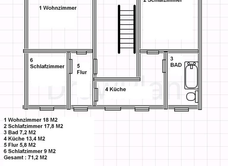 Wohnung zur Miete 315 € 3 Zimmer 71,2 m² 1. Geschoss Große Bahnhofstraße 21 Ellrich 99755