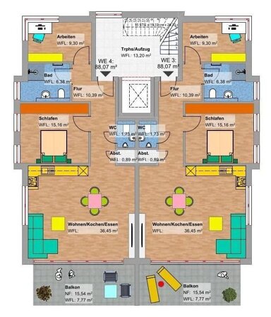 Apartment zum Kauf provisionsfrei 299.500 € 3 Zimmer 88,1 m² 1. Geschoss Sand Bad Emstal 34308