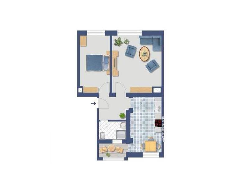 Wohnung zum Kauf provisionsfrei 169.500 € 2 Zimmer 60,1 m² EG Dohnaer Platz 8 Prohlis-Nord Dresden 01239