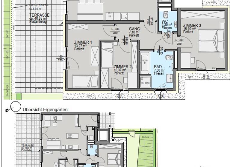 Wohnung zum Kauf - Erstbezug 682.100 € 4 Zimmer 96,6 m² EG Waltendorf Graz 8010