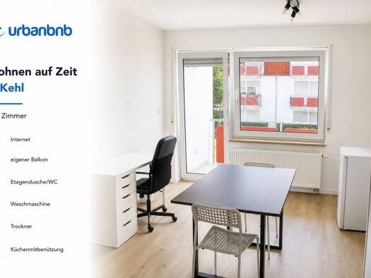 WG-Zimmer zur Miete auf Zeit 540 € 20 m² frei ab 01.09.2026 Lazarus-Mannheimer-Straße Kehl Kehl 77694