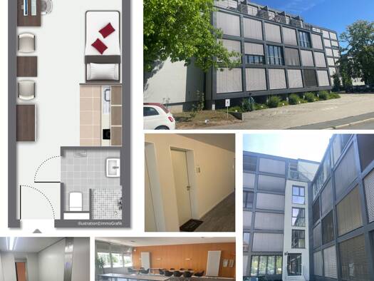 Studio zum Kauf 90.000 € 1 Zimmer 22 m² 2. Geschoss frei ab sofort Laineck Bayreuth 95448