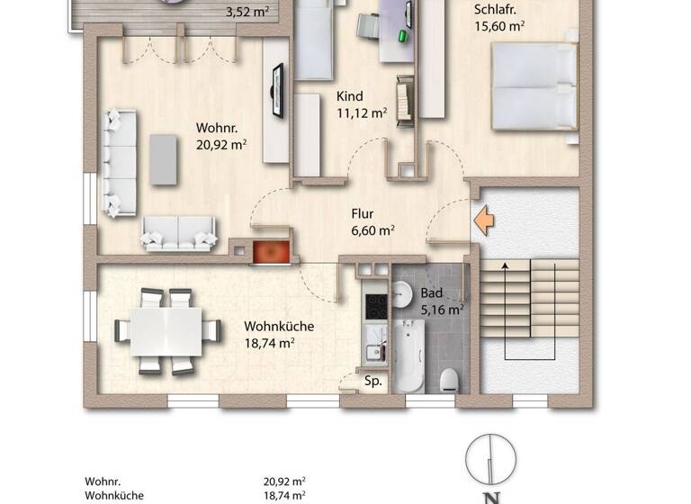 Wohnung zum Kauf provisionsfrei 420.300 € 3 Zimmer 82 m² 2. Geschoss Höhenkirchen Höhenkirchen-Siegertsbrunn 85635