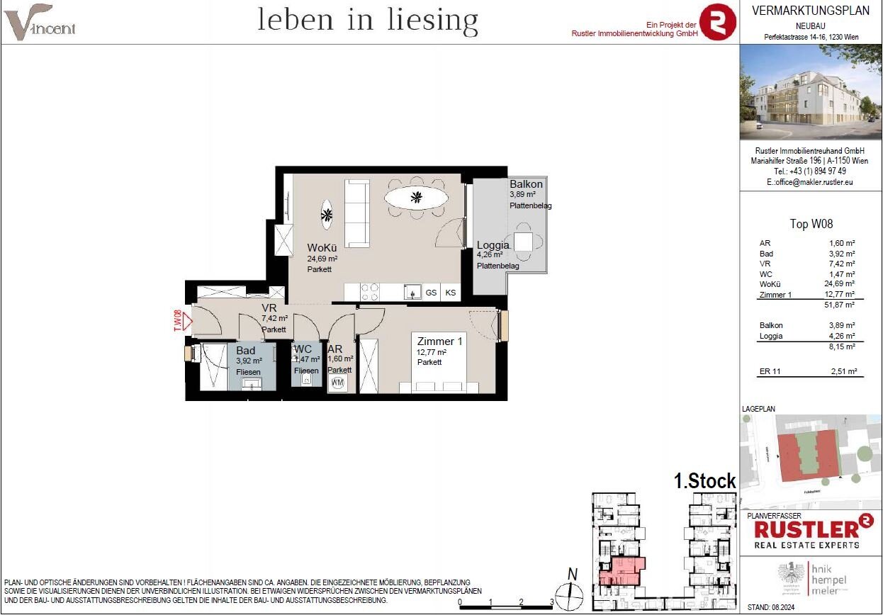 Wohnung zur Miete 871 € 2 Zimmer 51,9 m²<br/>Wohnfläche 01.01.2025<br/>Verfügbarkeit Wien 1230