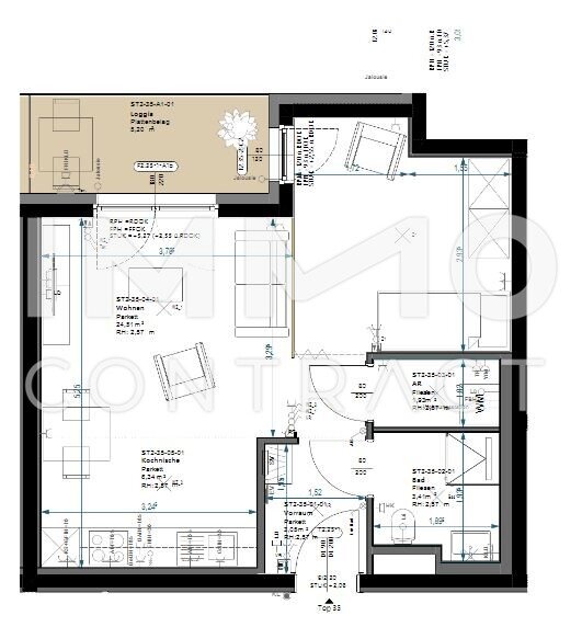 Wohnung zum Kauf 181.291 € 1 Zimmer 39,2 m²<br/>Wohnfläche 1.<br/>Geschoss Wiener Neustadt 2700