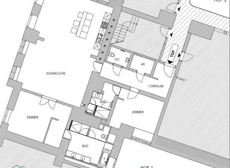 Wohnung zur Miete 2.451 € 3 Zimmer 136,4 m² 5. Geschoss Wien 1010