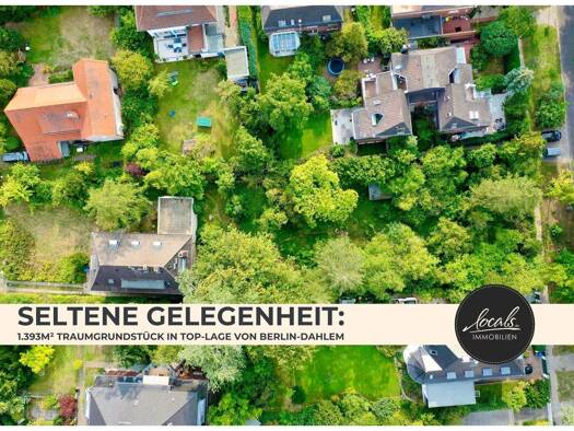 Grundstück zum Kauf 1.393 m² Grundstück Dahlem Berlin 14195