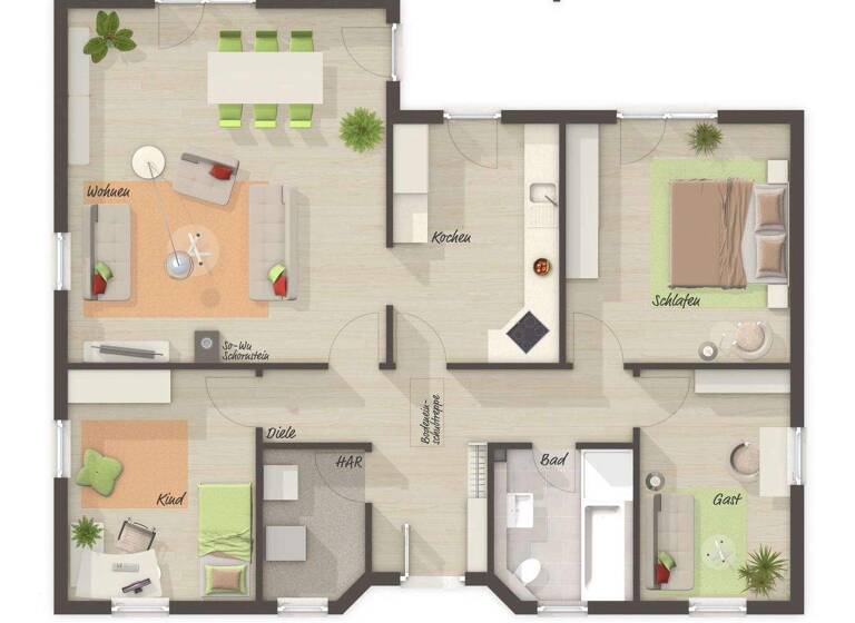 Bungalow zum Kauf - Erstbezug provisionsfrei 398.990 € 4 Zimmer 108 m² 749 m² Grundstück Storkow 15859