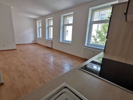 Wohnung zur Miete 493 € 1,5 Zimmer 44,5 m² Geschoss 2/4 frei ab sofort Schützenhausstraße 12 a Volkmarsdorf Leipzig 04315