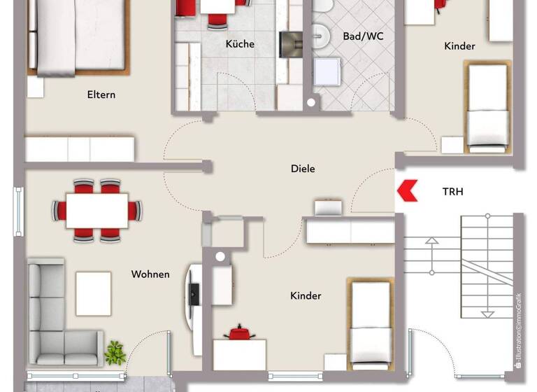 Wohnung zum Kauf 245.000 € 4 Zimmer 85 m² Hausach 77756