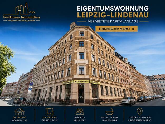 Wohnung zum Kauf 145.000 € 2 Zimmer 60,3 m² 3. Geschoss Lindenauer Markt 11 Altlindenau Alt-West 04179