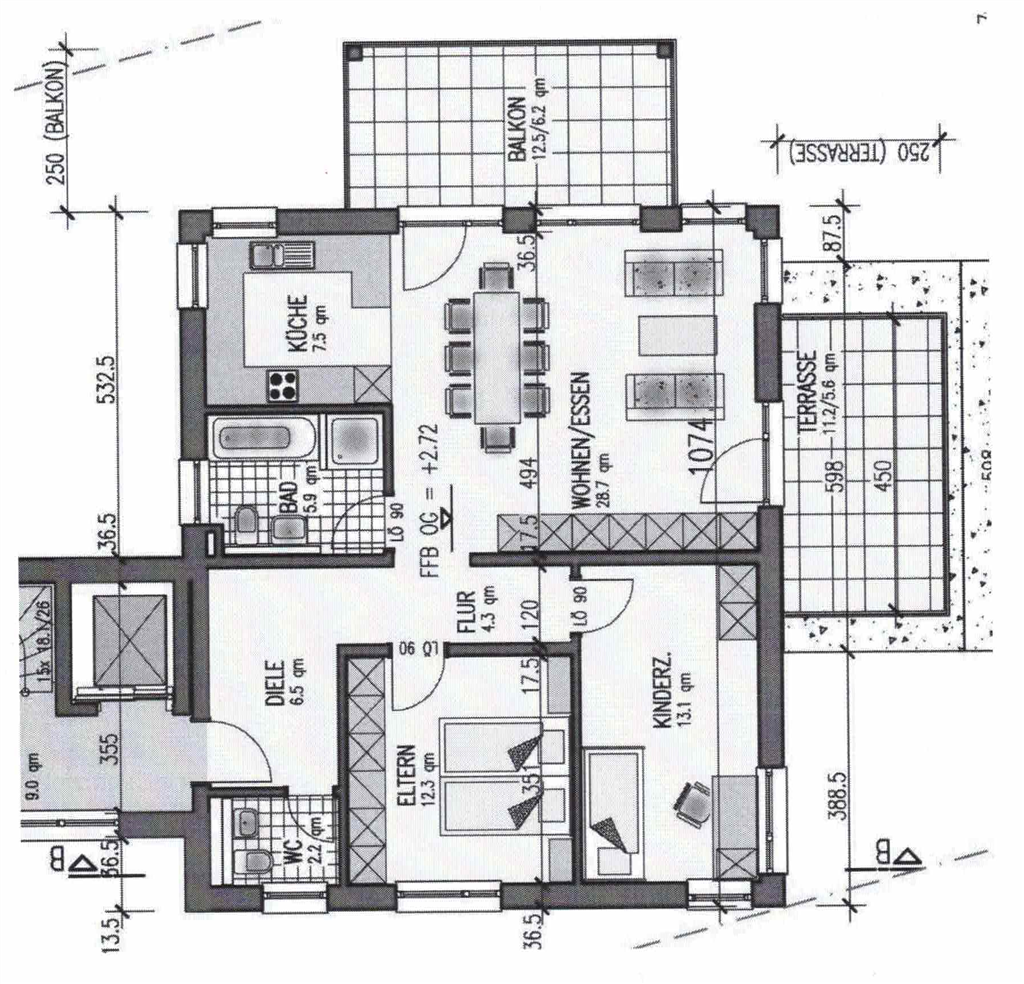 Wohnung zur Miete 1.190 € 3 Zimmer 92 m²<br/>Wohnfläche 01.03.2025<br/>Verfügbarkeit Neuhausen auf den Fildern 73765