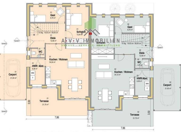 Doppelhaushälfte zum Kauf 365.000 € 6 Zimmer 132 m² Collinghorst Rhauderfehn 26817