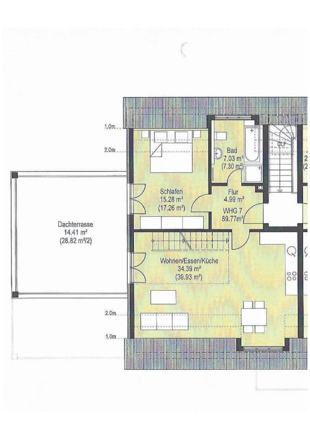 Wohnung zur Miete 1.050 € 2,5 Zimmer 90 m²<br/>Wohnfläche 2.<br/>Geschoss Sambergerstr. 28 Augustinviertel Ingolstadt 85053