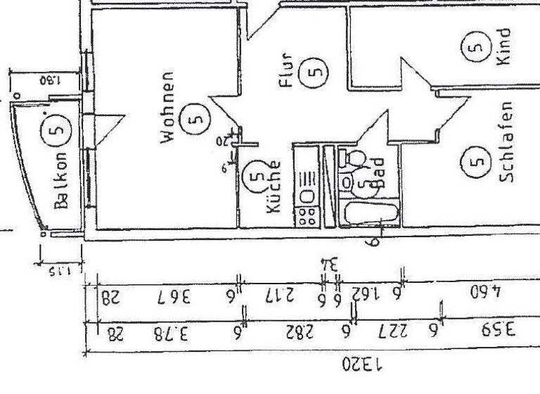 Wohnung zur Miete 555 € 3 Zimmer 74,3 m² 1. Geschoss Warschauer Straße 20 Weststadt Weimar 99427