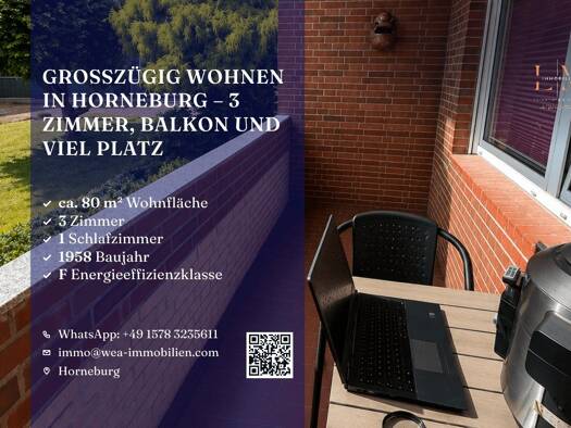 Wohnung zur Miete 850 € 3 Zimmer 80 m² 2. Geschoss Horneburg 21640