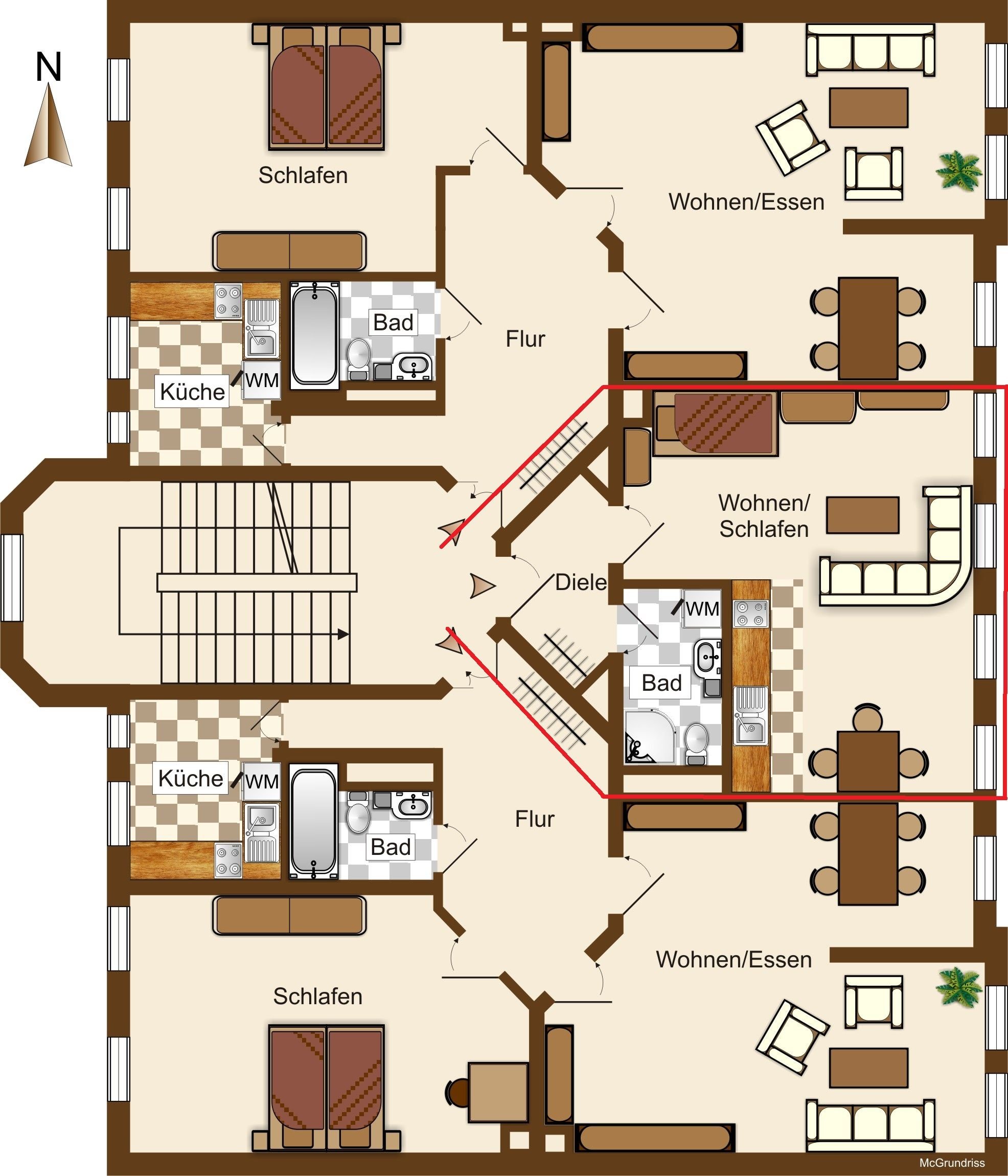 Wohnung zur Miete 443 € 1 Zimmer 37 m²<br/>Wohnfläche 3.<br/>Geschoss Arthur-Hoffmann-Straße 62 Zentrum - Süd Leipzig 04107