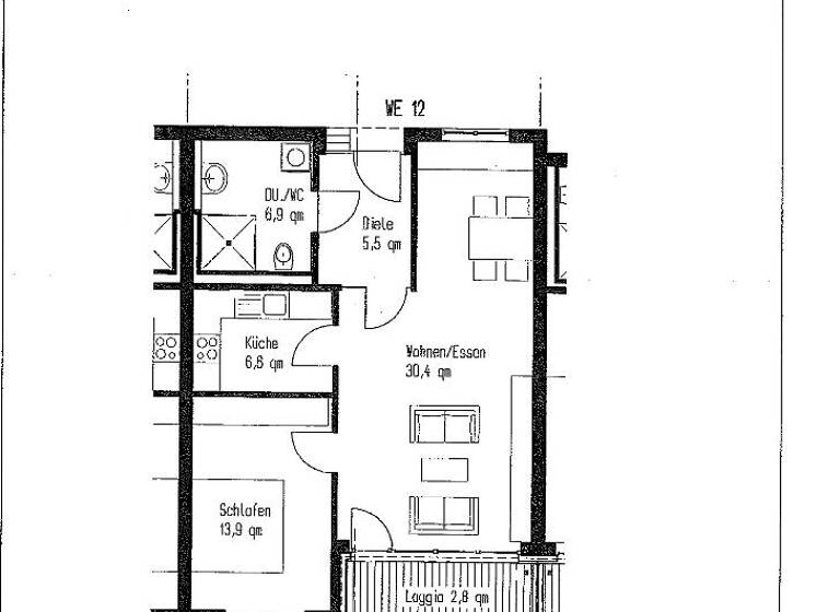 Wohnung zur Miete 829 € 2 Zimmer 66 m² 1. Geschoss Philosophenweg 22 Altstadt Duisburg 47051