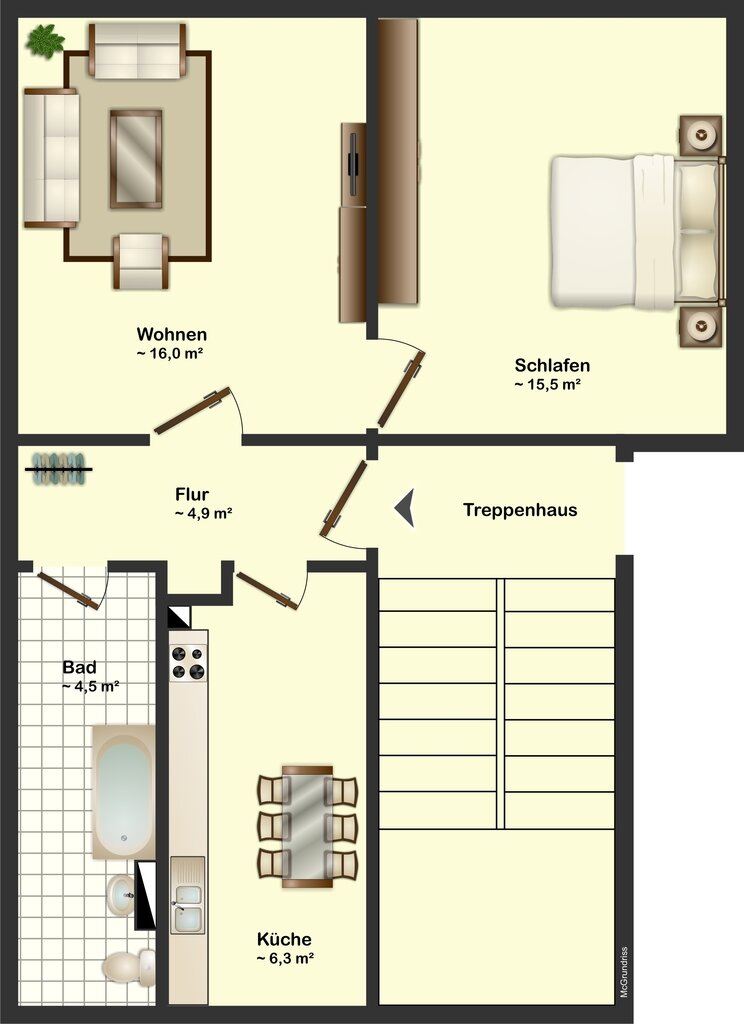 Wohnung zur Miete 253 € 2 Zimmer 46 m²<br/>Wohnfläche 5.<br/>Geschoss Str. d. Einheit 12 Vetschau Vetschau/Spreewald 03226