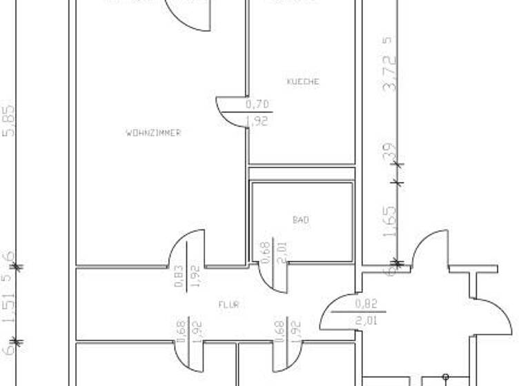 Wohnung zur Miete 511 € 3 Zimmer 70,5 m² 2. Geschoss Mannheimer Straße 88 Grünau-Mitte Leipzig 04209
