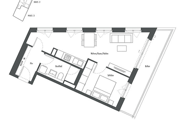 Wohnung zum Kauf - Neubau provisionsfrei 472.000 € 2 Zimmer 52,7 m²<br/>Wohnfläche 2.<br/>Geschoss Franz-Heubl-Straße 1 Neuperlach München 81735