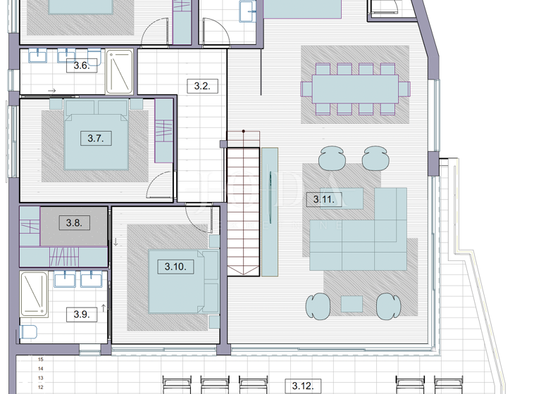 Wohnung zum Kauf 950.000 € 4 Zimmer 2. Geschoss Krk 51500