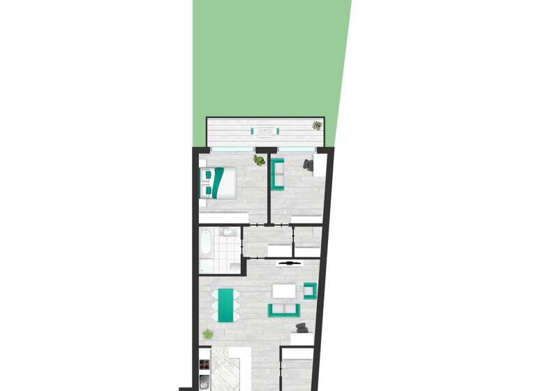 Terrassenwohnung zur Miete 1.950 € 3 Zimmer 88 m² frei ab sofort Kadettenweg 1 Lichterfelde Berlin 12205