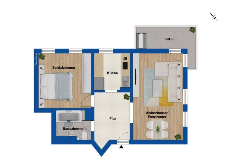 Wohnung zum Kauf 149.000 € 2 Zimmer 56,4 m² 1. Geschoss Leubnitz-Neuostra Dresden 01219