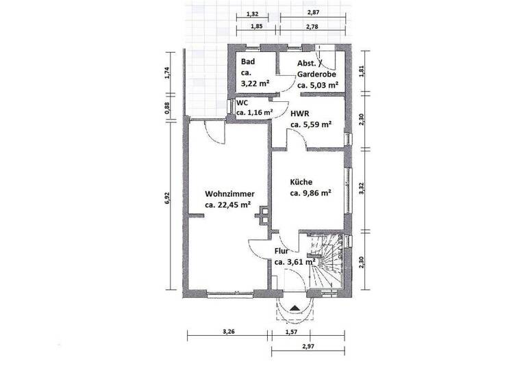 Doppelhaushälfte zum Kauf provisionsfrei 209.000 € 4 Zimmer 92 m² 449 m² Grundstück Düsternort Delmenhorst 27755