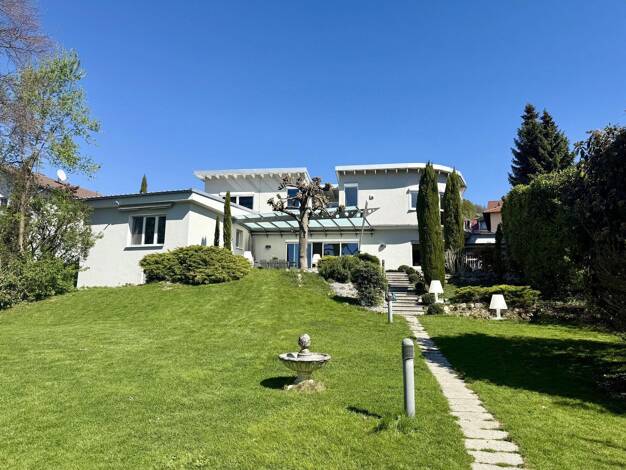 Villa zum Kauf provisionsfrei 2.875.000 € 9 Zimmer 418 m² 2.195 m² Grundstück Leutershausen Hirschberg an der Bergstraße 69493