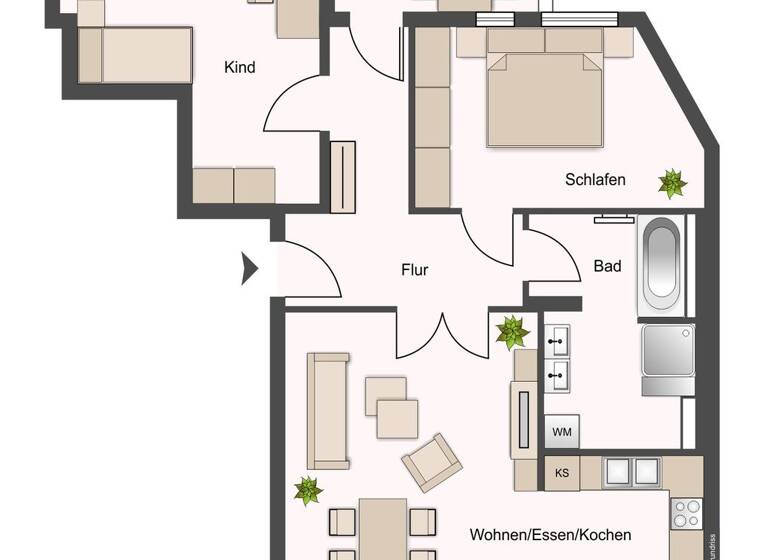 Sonstiges zum Kauf als Kapitalanlage geeignet 185.000 € 3 Zimmer 72,7 m² Wahren Leipzig 04159