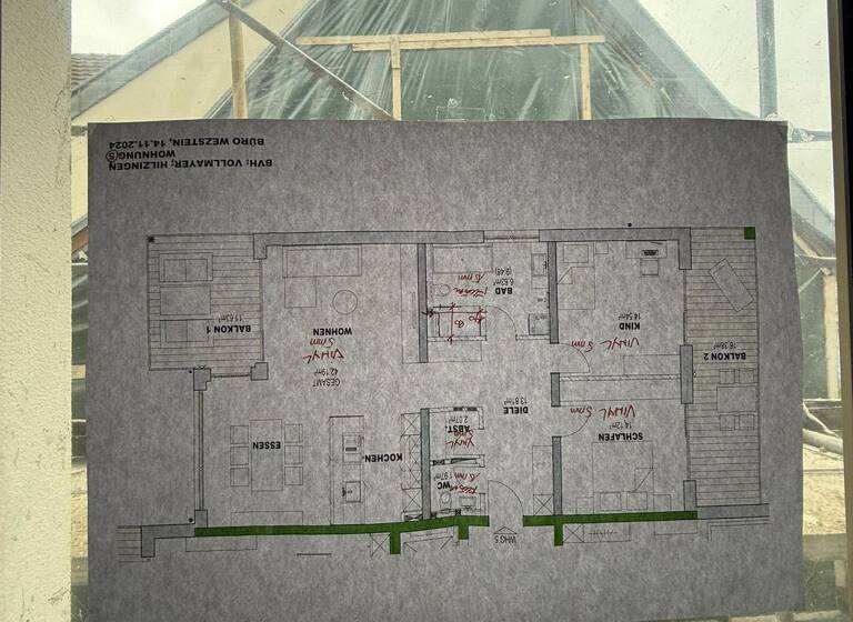 Wohnung zur Miete 1.750 € 3,5 Zimmer 112,2 m²<br/>Wohnfläche 1.<br/>Geschoss 15.07.2025<br/>Verfügbarkeit Staufenstraße 14 Hilzingen Hilzingen 78247