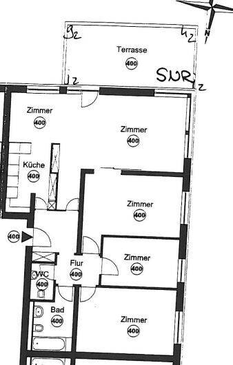 Wohnung zum Kauf provisionsfrei 365.000 € 5 Zimmer 115,3 m²<br/>Wohnfläche 1.<br/>Geschoss Schlierbach Heidelberg 69118