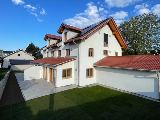 Doppelhaushälfte zur Miete - Erstbezug 2.800 € 5 Zimmer 187,3 m² 420 m² Grundstück frei ab sofort Oberneuching Neuching 85467
