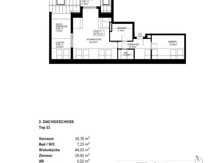 Wohnung zum Kauf - Erstbezug 650.000 € 2 Zimmer 87,6 m² 2. Geschoss Siegfriedgasse 63 Wien 1210