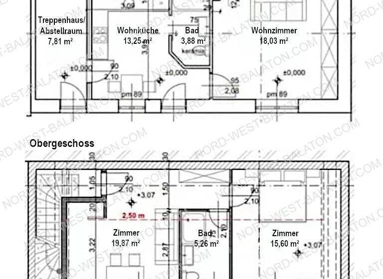 Maisonette zum Kauf provisionsfrei 125.000 € 3 Zimmer 86 m²<br/>Wohnfläche 2.<br/>Geschoss Keszthely 8360