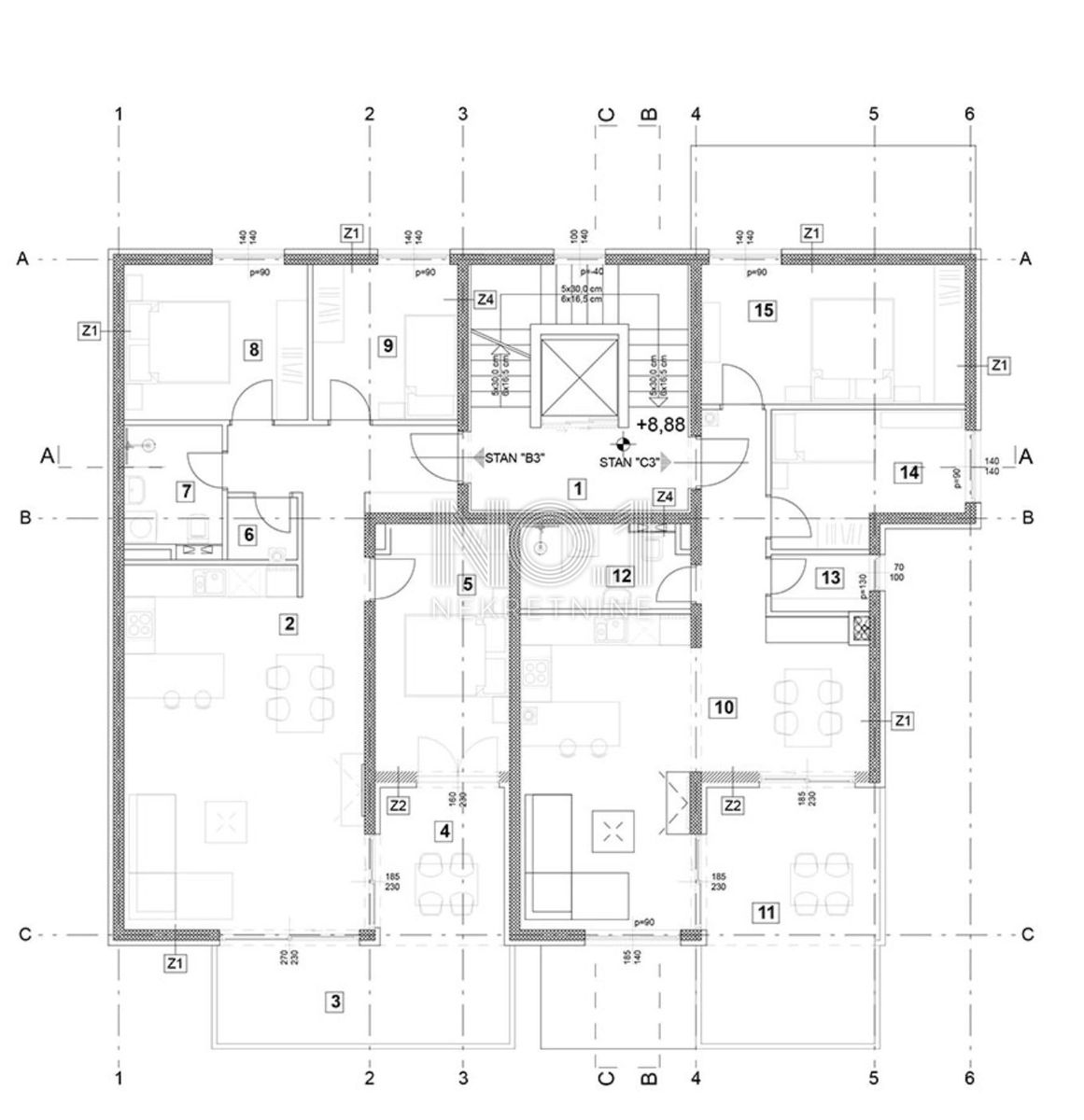 Wohnung zum Kauf 392.000 € 3 Zimmer 78 m²<br/>Wohnfläche 3.<br/>Geschoss Vabriga