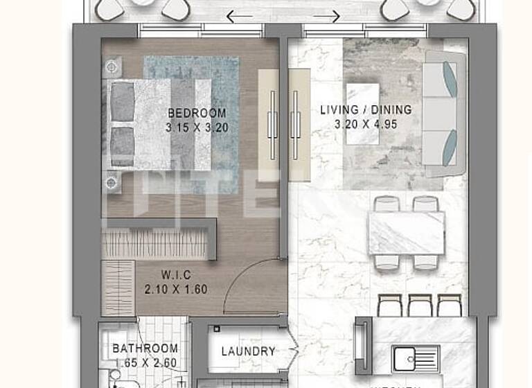 Wohnung zum Kauf 680.000 € 2 Zimmer 71 m² 15. Geschoss Dubai