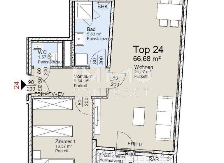 Wohnung zum Kauf - Erstbezug provisionsfrei 434.500 € 2 Zimmer 67 m² Wien 1140