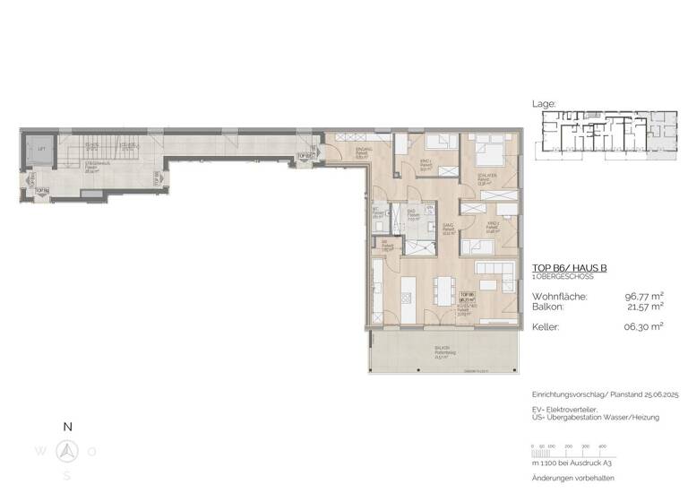 Wohnung zum Kauf 769.000 € 4 Zimmer 96,8 m² 1. Geschoss St. Lorenz 5310
