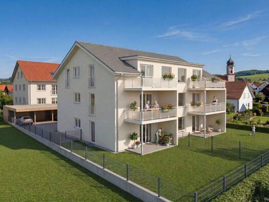 Wohnung zum Kauf provisionsfrei 397.575 € 3 Zimmer 85 m² 1. Geschoss Dangelspitzstraße Haidgau Bad Wurzach 88410