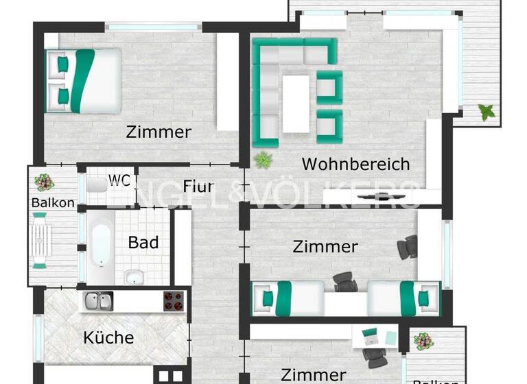 Wohnung zum Kauf 450.000 € 4 Zimmer 94 m² Innenstadt Tübingen 72070