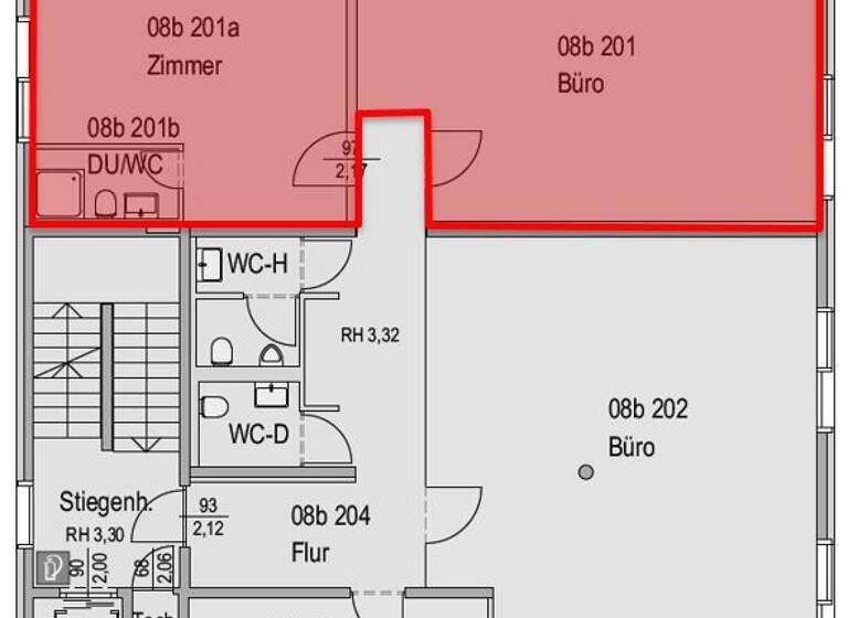 Bürofläche zur Miete provisionsfrei 2 Zimmer 73 m² Bürofläche Bahnhofstraße 8b Wolfurt 6922