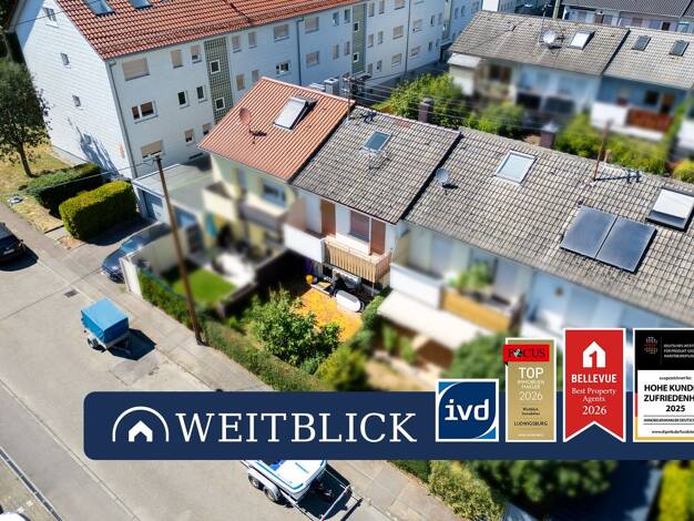 Reihenmittelhaus zum Kauf 334.000 € 4 Zimmer 80,1 m² 119,2 m² Grundstück Oßweil Ludwigsburg 71640