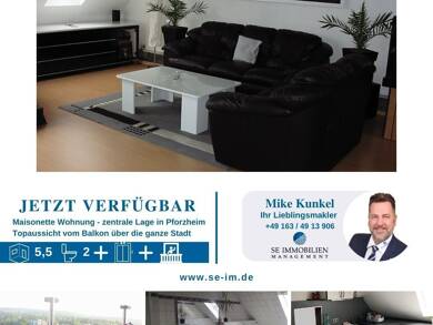 Wohnung zum Kauf 299.000 € 5,5 Zimmer 140 m² 5. Geschoss Pforzheim 75177