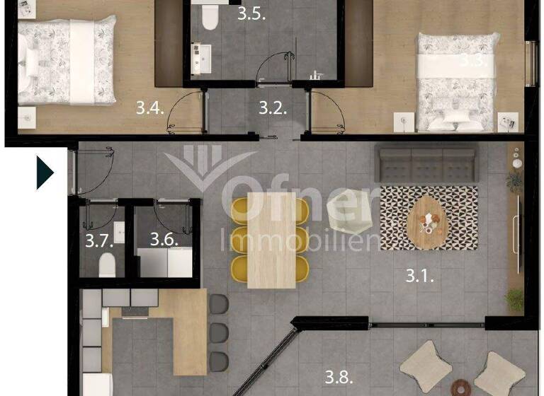 Wohnung zum Kauf 259.924 € 2 Zimmer 92,8 m² Sveti Filip i Jakov 23207