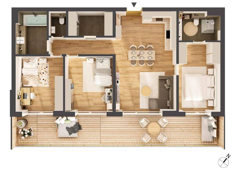 Wohnung zum Kauf - Erstbezug provisionsfrei 580.000 € 4 Zimmer 96,1 m² 1. Geschoss Franz-Prantl-Park 3 Jenbach 6200