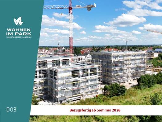 Wohnung zum Kauf - Neubau provisionsfrei 318.900 € 2 Zimmer 61,3 m² EG Am Simontalgraben 23 Langenau Langenau 89129