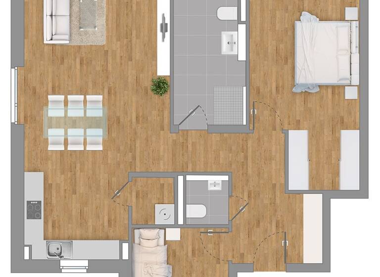 Wohnung zum Kauf 499.000 € 3 Zimmer 100,9 m²<br/>Wohnfläche Angergasse 5 Hainstadt Hainburg 63512
